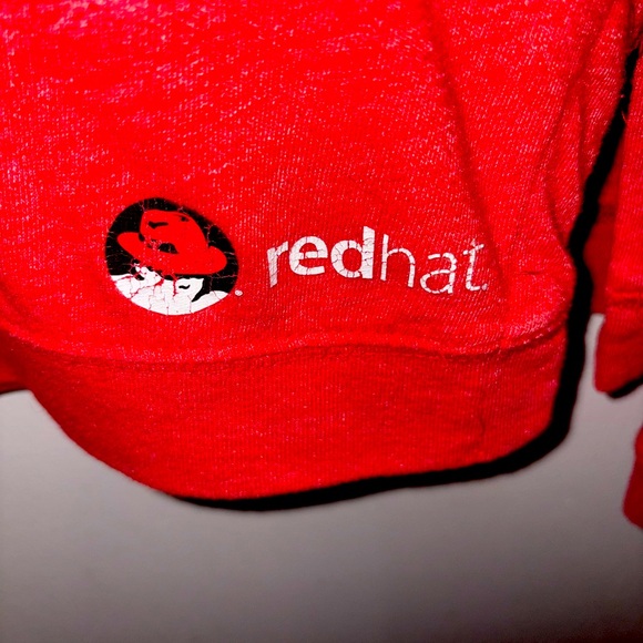 Alternative Eco Tru red.  long sleeve tee, red hat emblem added - Picture 3 of 5